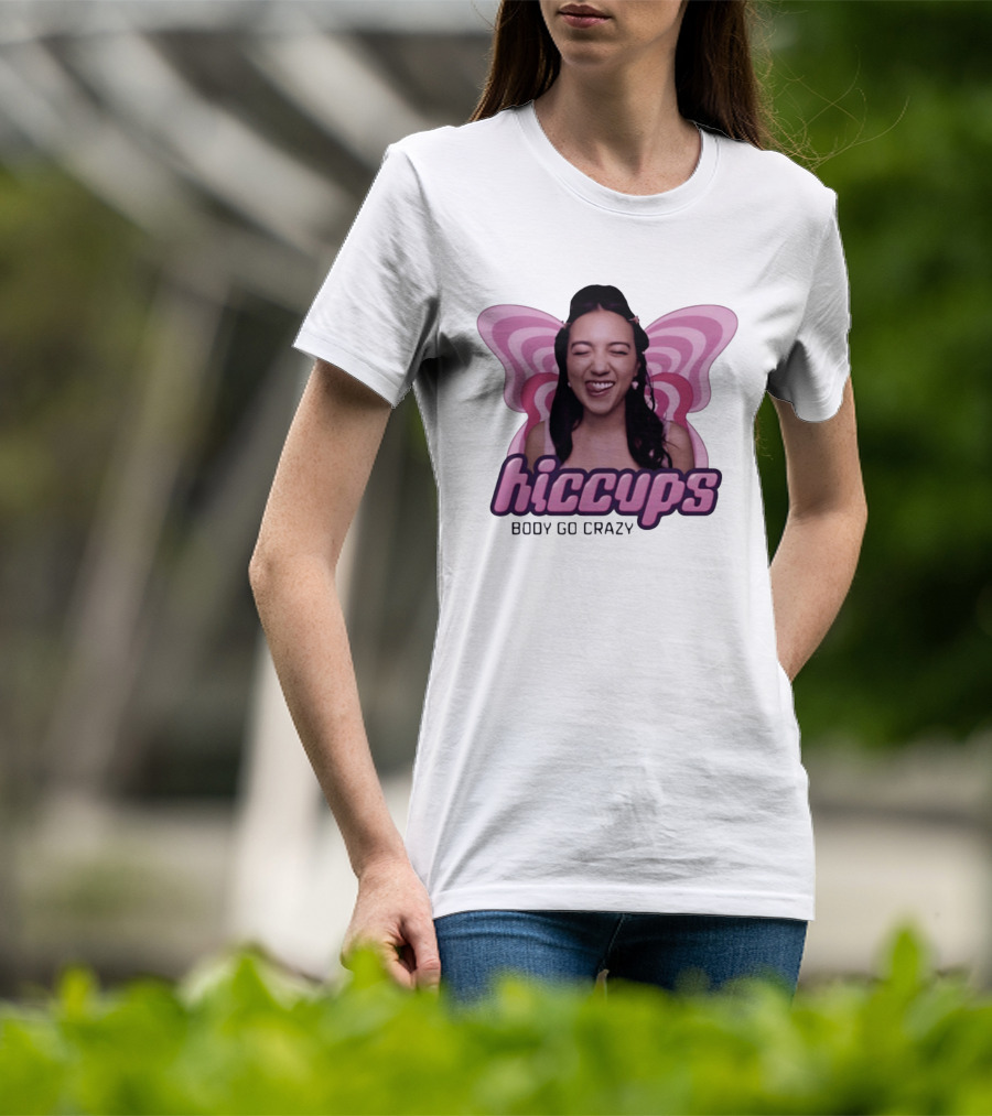 Hiccups Body Go Crazy Carly Pop Girlie FX Butterfly Wings T-Shirt
