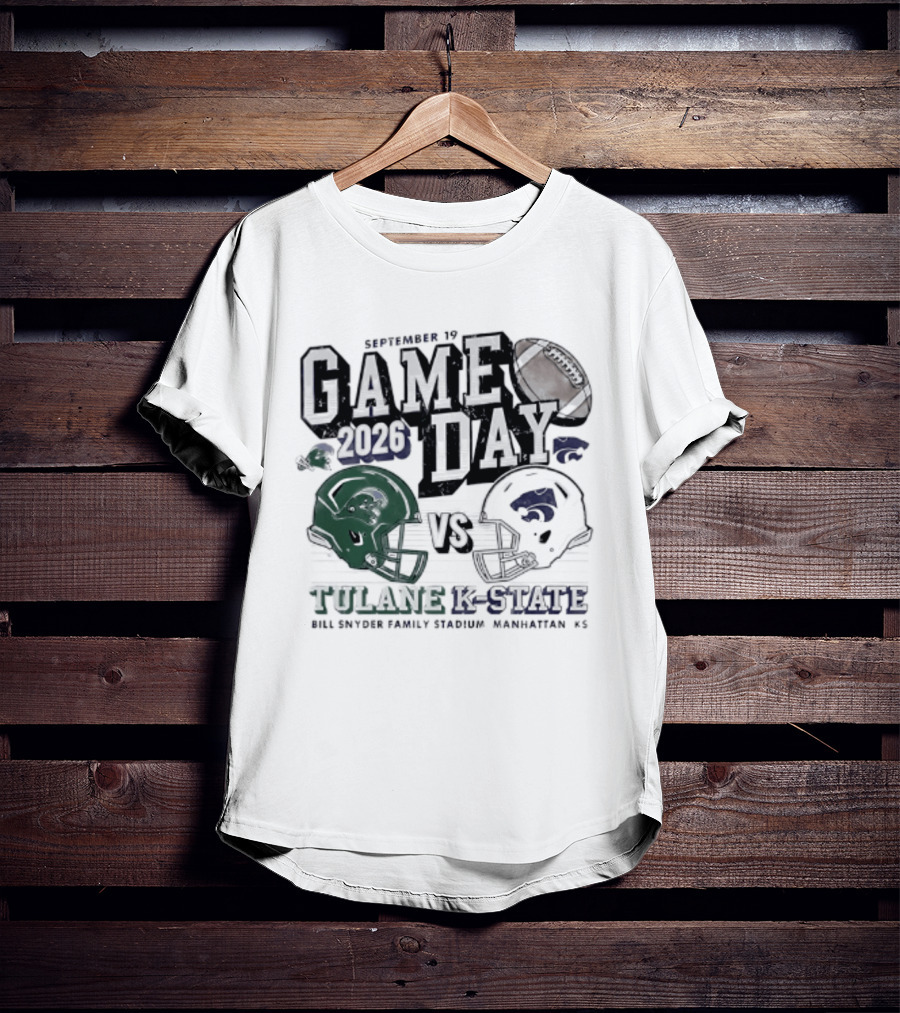 Gameday 2026 September 19 Tulane Vs K State Bill Snyder Family Stadium Manhattan KS T-Shirt