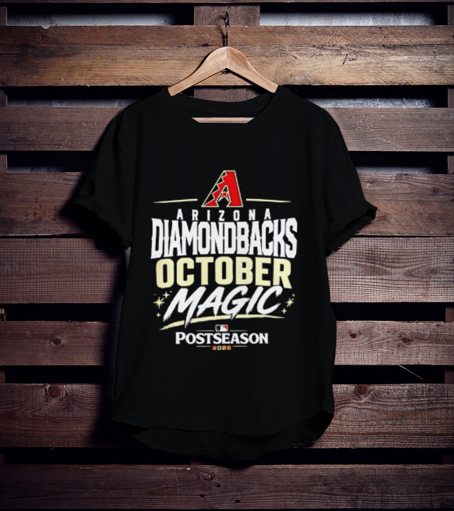 Arizona Diamondbacks October Magic 2026 MLB Postseason Celebration T-Shirt