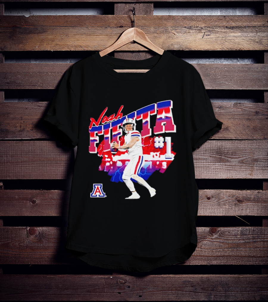 Noah Fifita Arizona Wildcats Number 1 Football Player T-Shirt