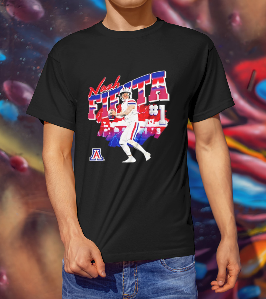 Noah Fifita Arizona Wildcats Number 1 Football Player T-Shirt