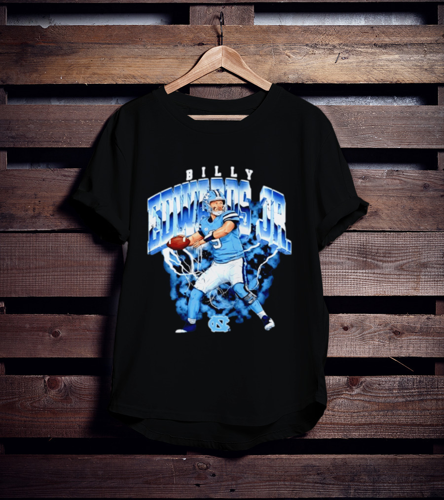 Billy Edwards Jr 9 North Carolina Tar Heels NCAA Football Player T-Shirt