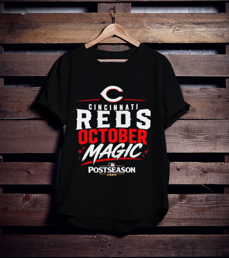 Cincinnati Reds October Magic 2026 MLB Postseason T-Shirt