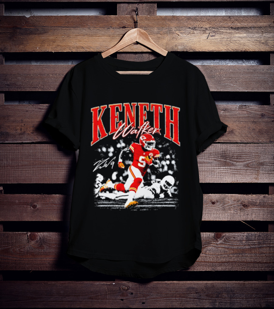 Keneth Walker Kansas City Chiefs Running Football Player T-Shirt