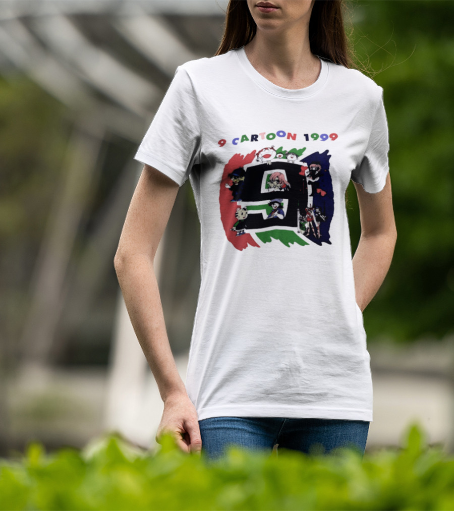 9 Cartoon 1999 Anime Characters Nostalgia T-Shirt