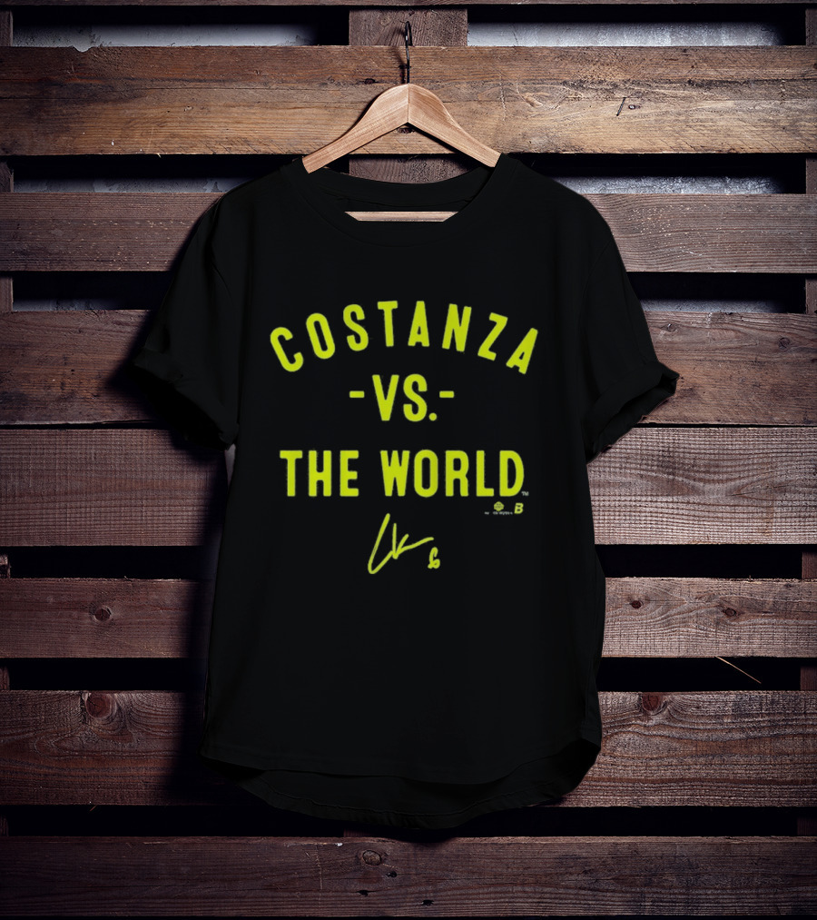 Costanza Vs The World Bold Yellow Signature T-Shirt