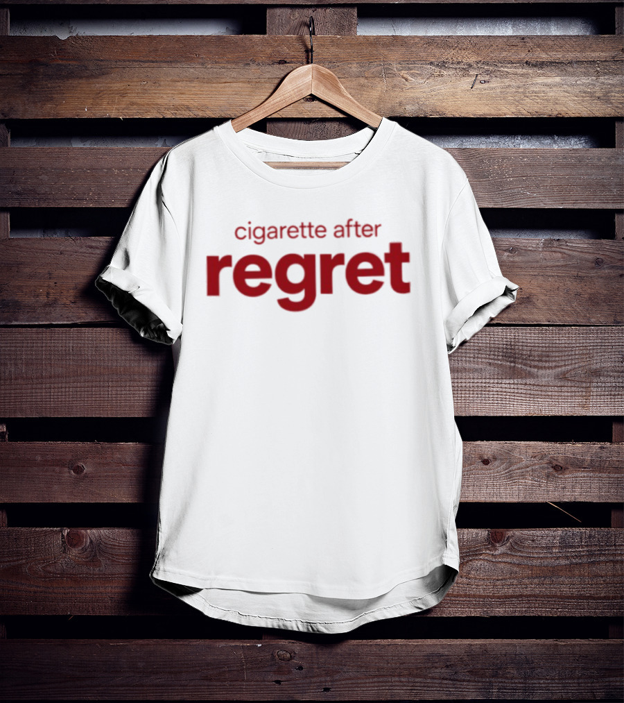 Cigarette After Regret Bold Red T-Shirt
