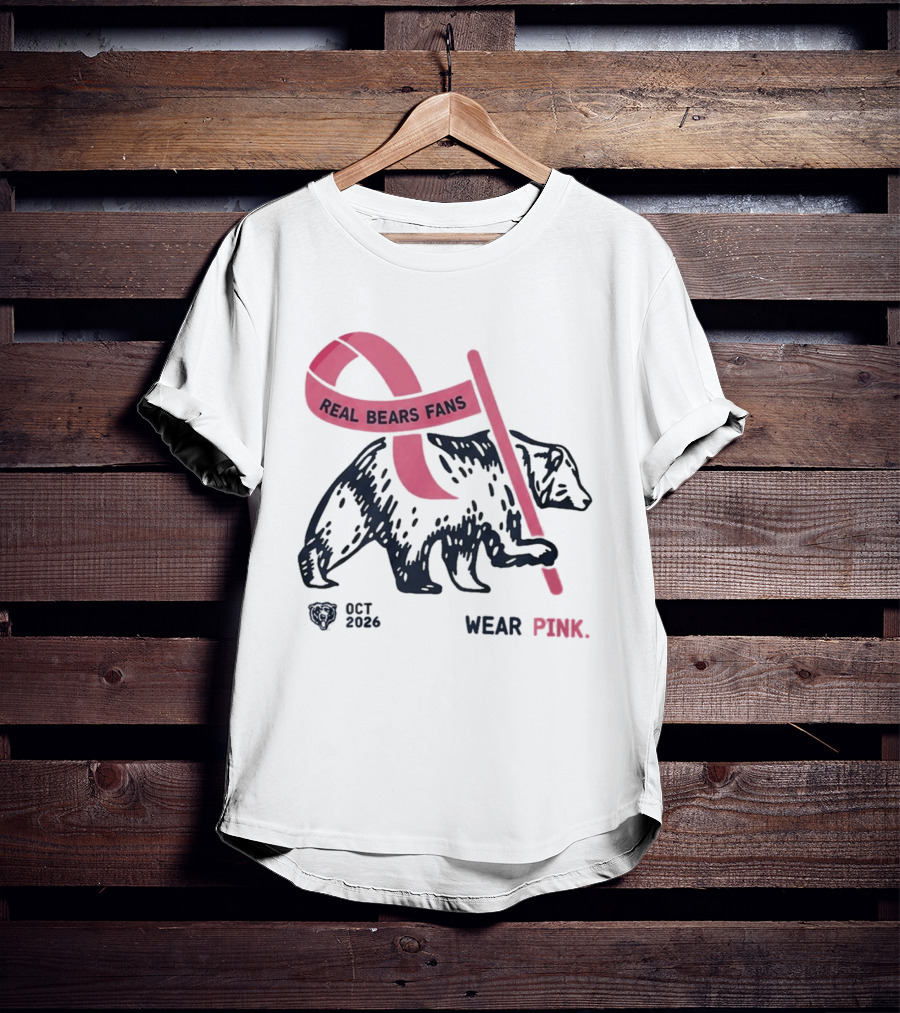Real Bears Fans Wear Pink Kyle Monangai Oct 2026 T-Shirt