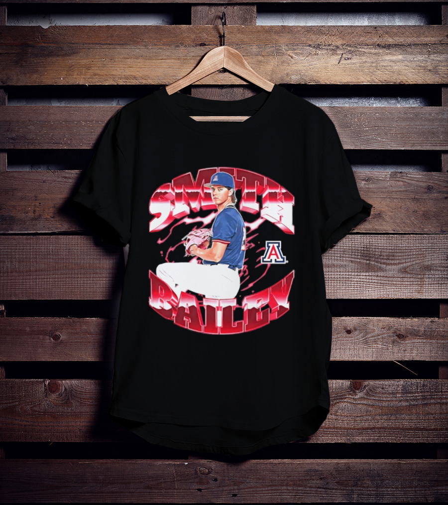 Smith Bailey 2 Arizona Wildcats NCAA Baseball T-Shirt