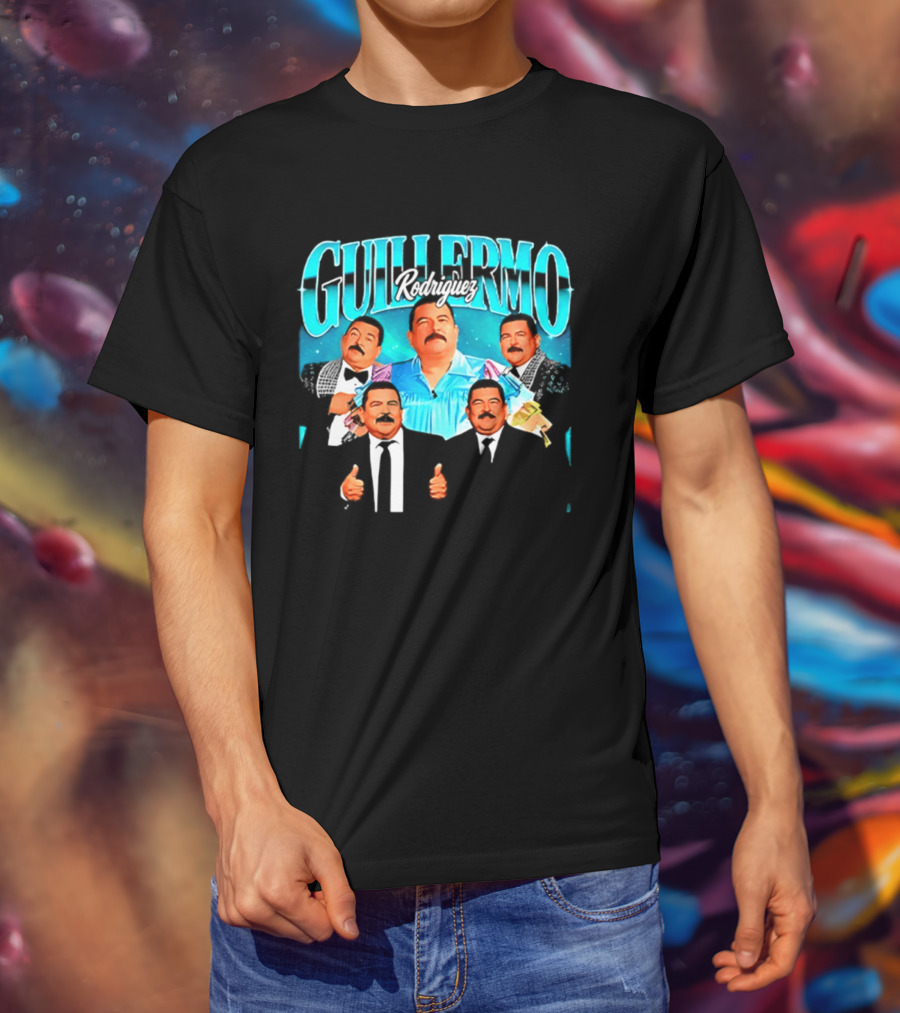 Guillermo Rodriguez 90s Collage Nostalgic Humor Thumbs Up T-Shirt