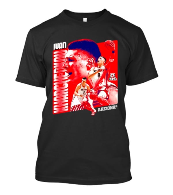Ivan Kharchenkov 8 Arizona Wildcats NCAA Basketball Player T-Shirt