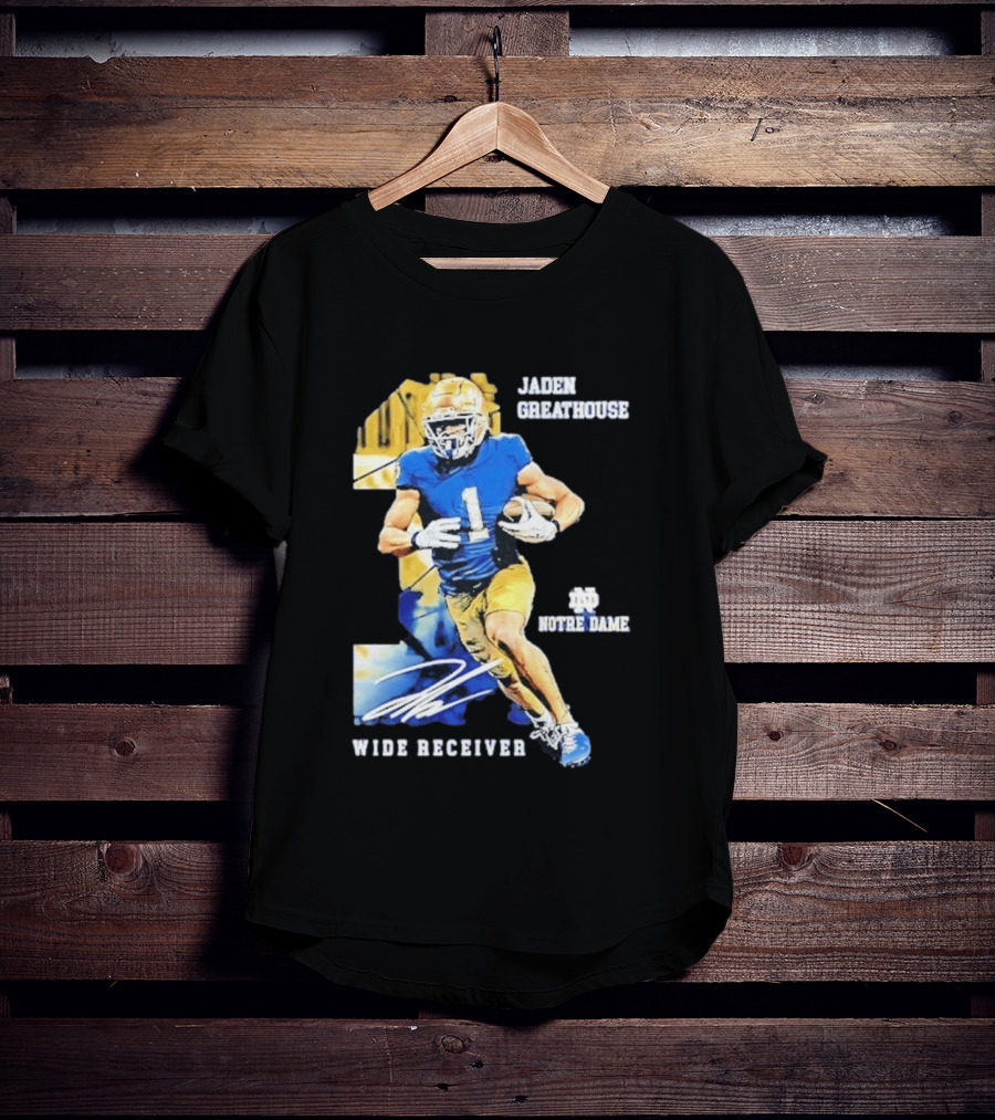 Jaden Greathouse 1 Notre Dame Wide Receiver Football Player T-Shirt