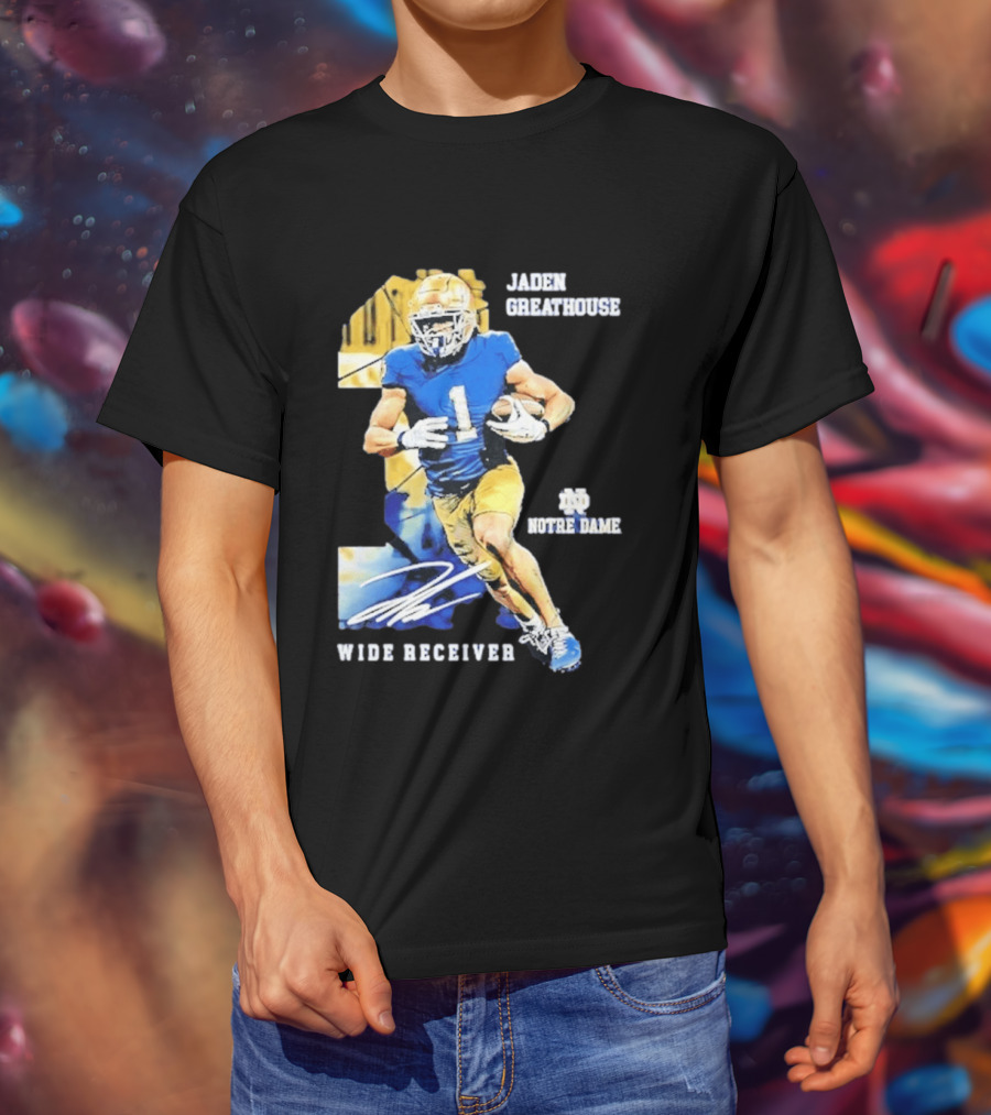 Jaden Greathouse 1 Notre Dame Wide Receiver Football Player T-Shirt