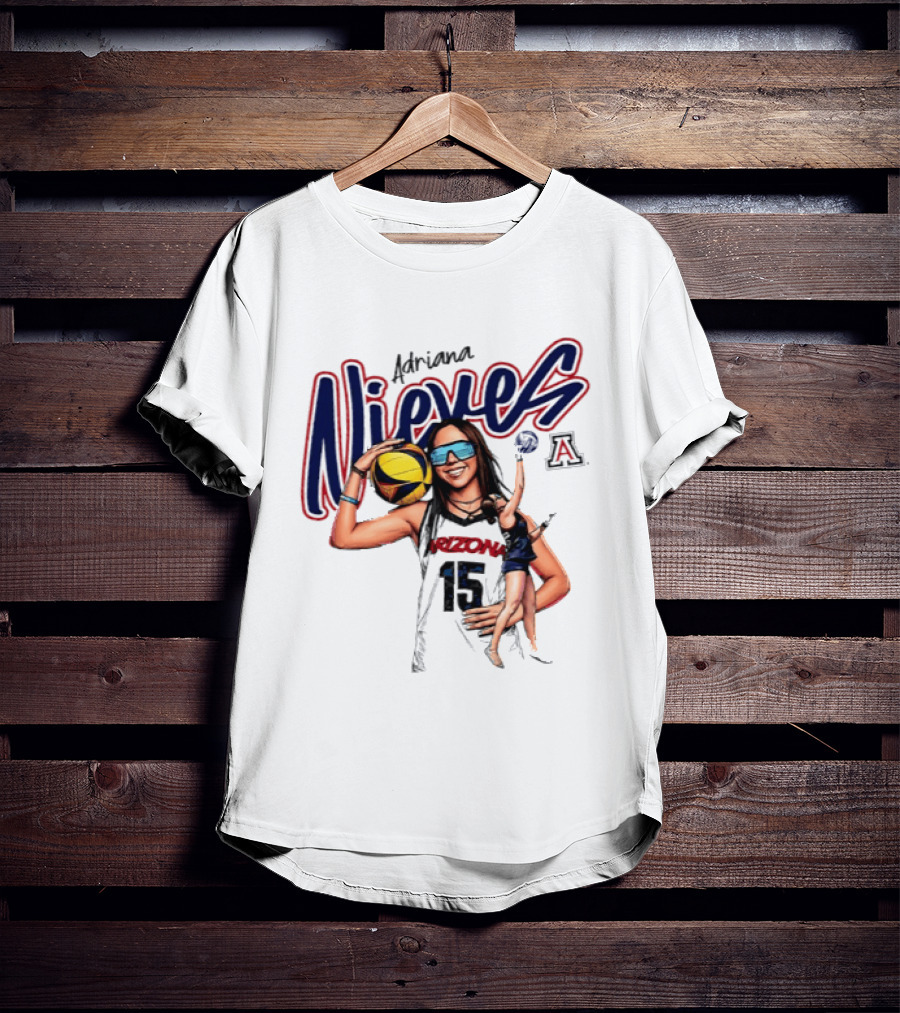 Adriana Nieves 15 Arizona Wildcats Beach Volleyball NCAA Player T-Shirt