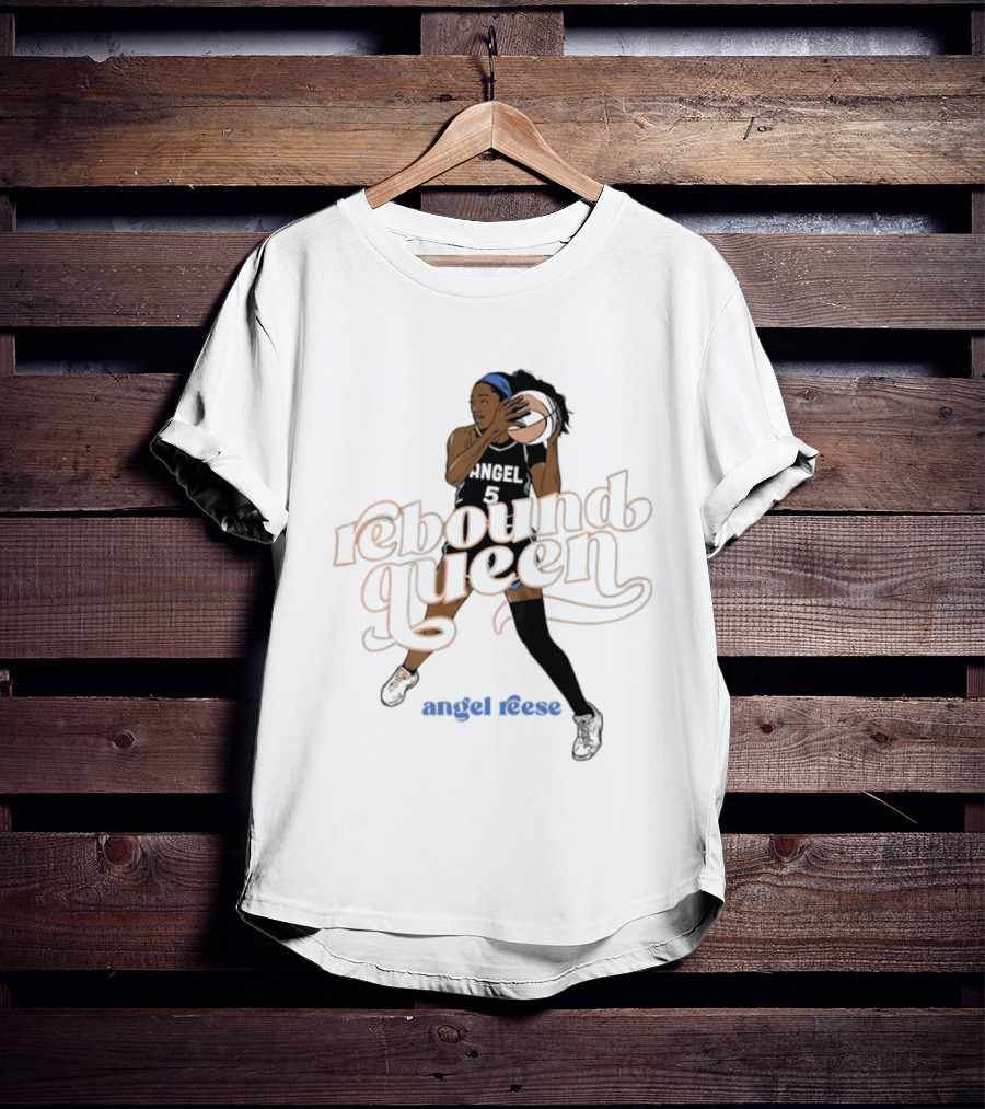 Angel Reese Rebound Queen Basketball Star T-Shirt