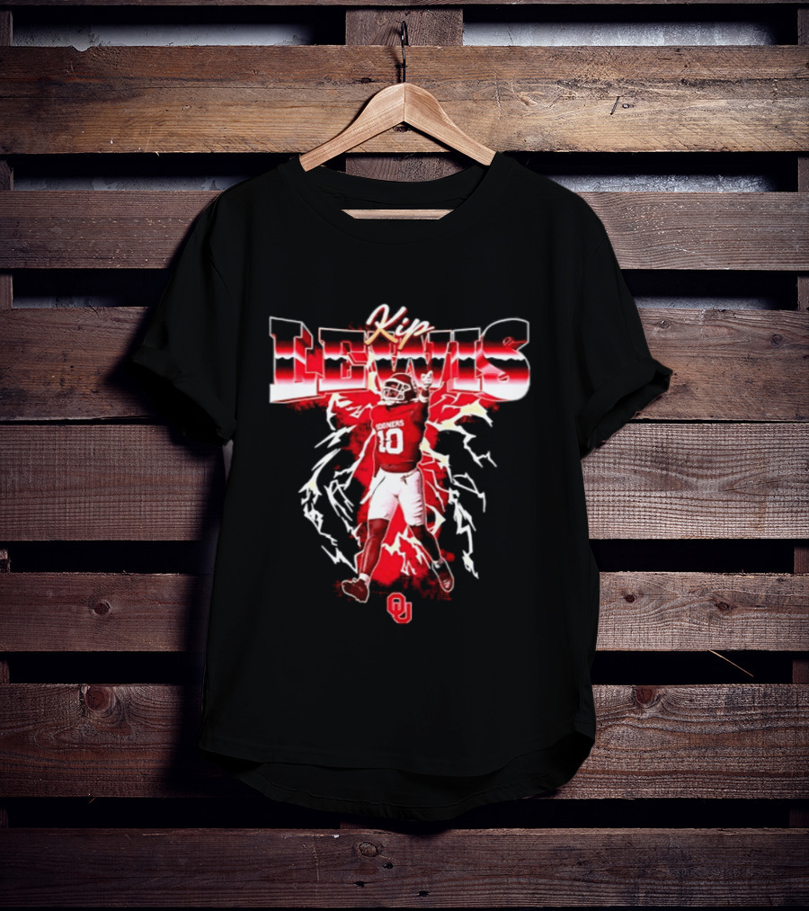 Kip Lewis Sooners 10 Oklahoma Football Player NCAA T-Shirt