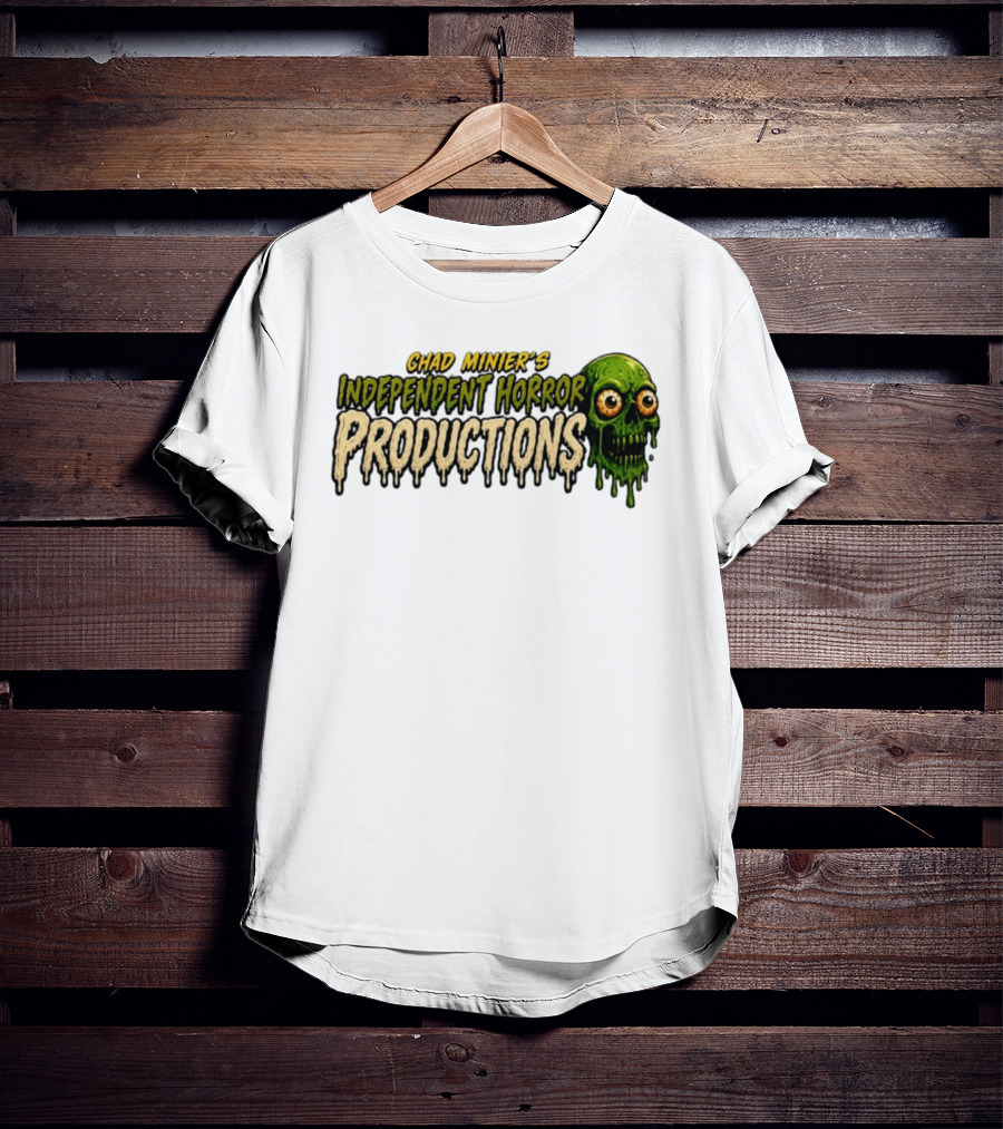 Chad Minier's Independent Horror Productions Skull Zombie T-Shirt