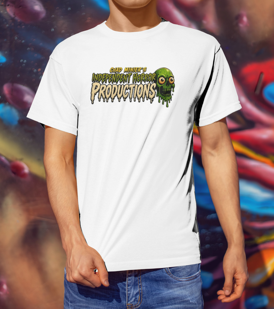 Chad Minier's Independent Horror Productions Skull Zombie T-Shirt