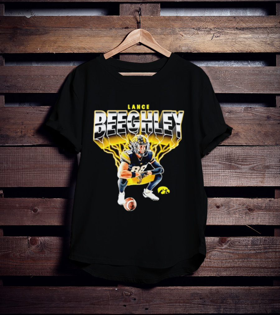 Lance Beeghley Iowa Hawkeyes Football Player Dynamic Sports T-Shirt