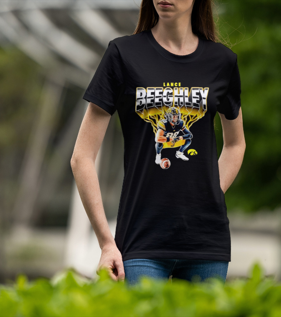 Lance Beeghley Iowa Hawkeyes Football Player Dynamic Sports T-Shirt