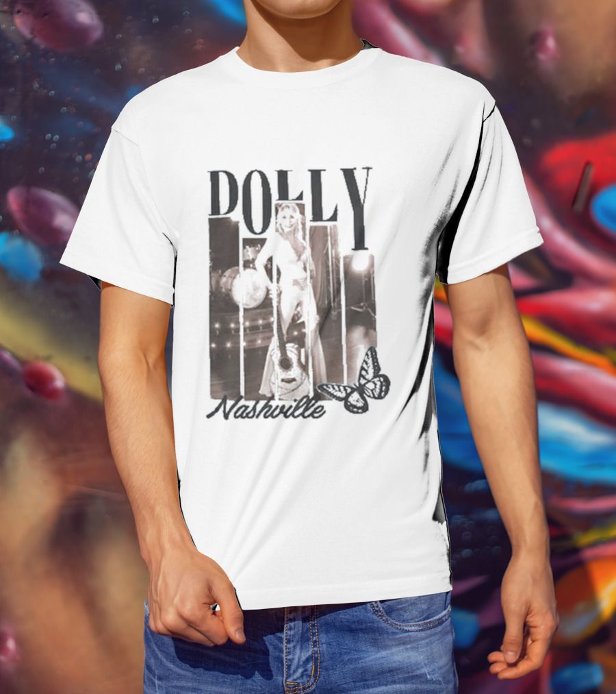 Dolly Parton Nashville Country Music Icon Microphone T-Shirt