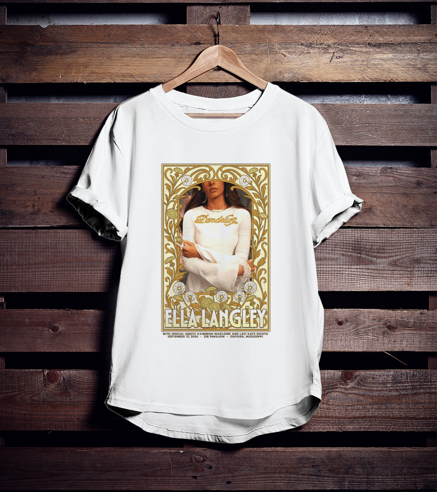 Ella Langley Dandelion Oxford Mississippi Concert September 17 2026 SJB Pavilion T-Shirt