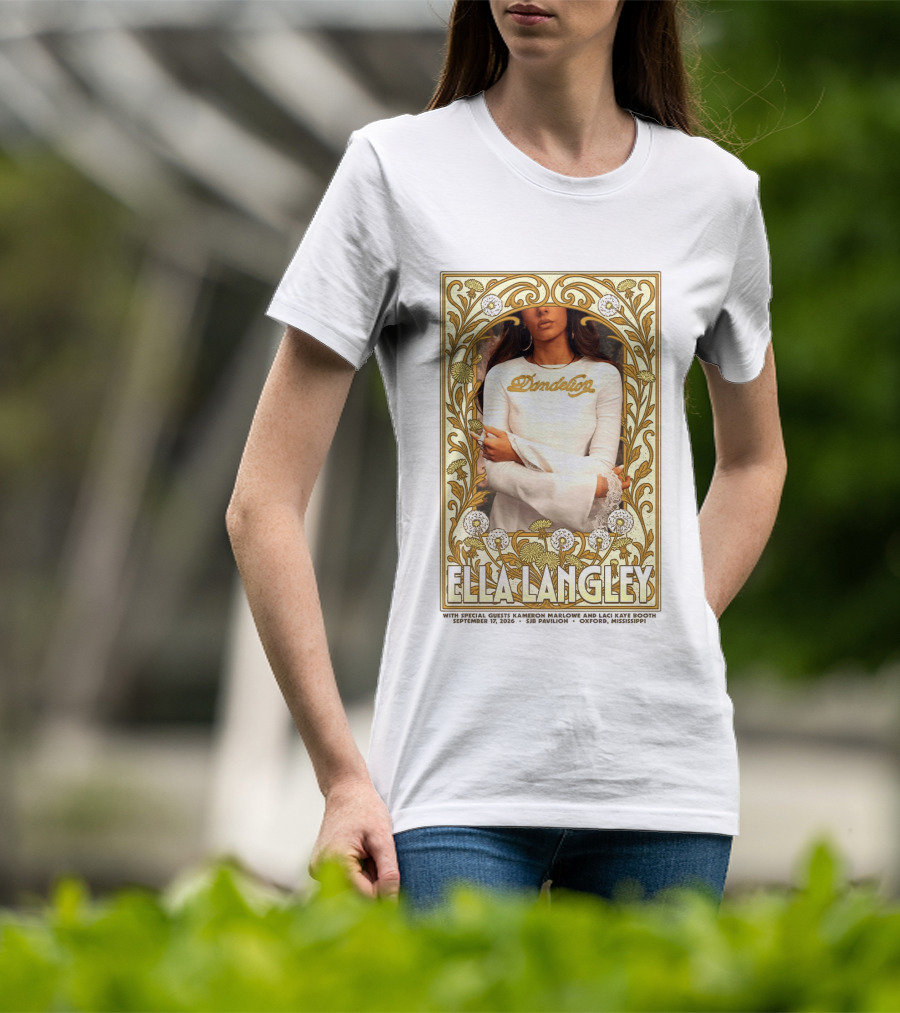 Ella Langley Dandelion Oxford Mississippi Concert September 17 2026 SJB Pavilion T-Shirt