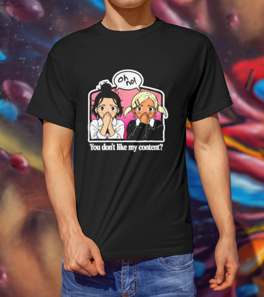 Oh No Muko And Miko Dandadan You Don't Like My Content Anime T-Shirt