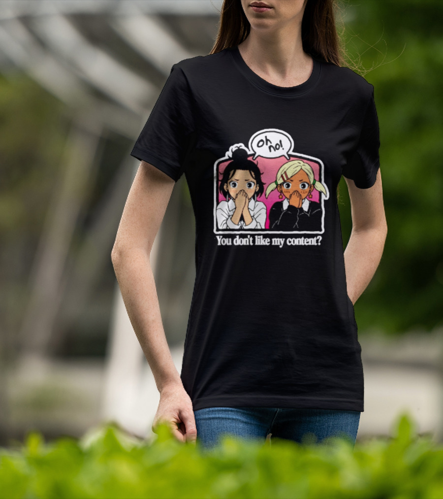 Oh No Muko And Miko Dandadan You Don't Like My Content Anime T-Shirt