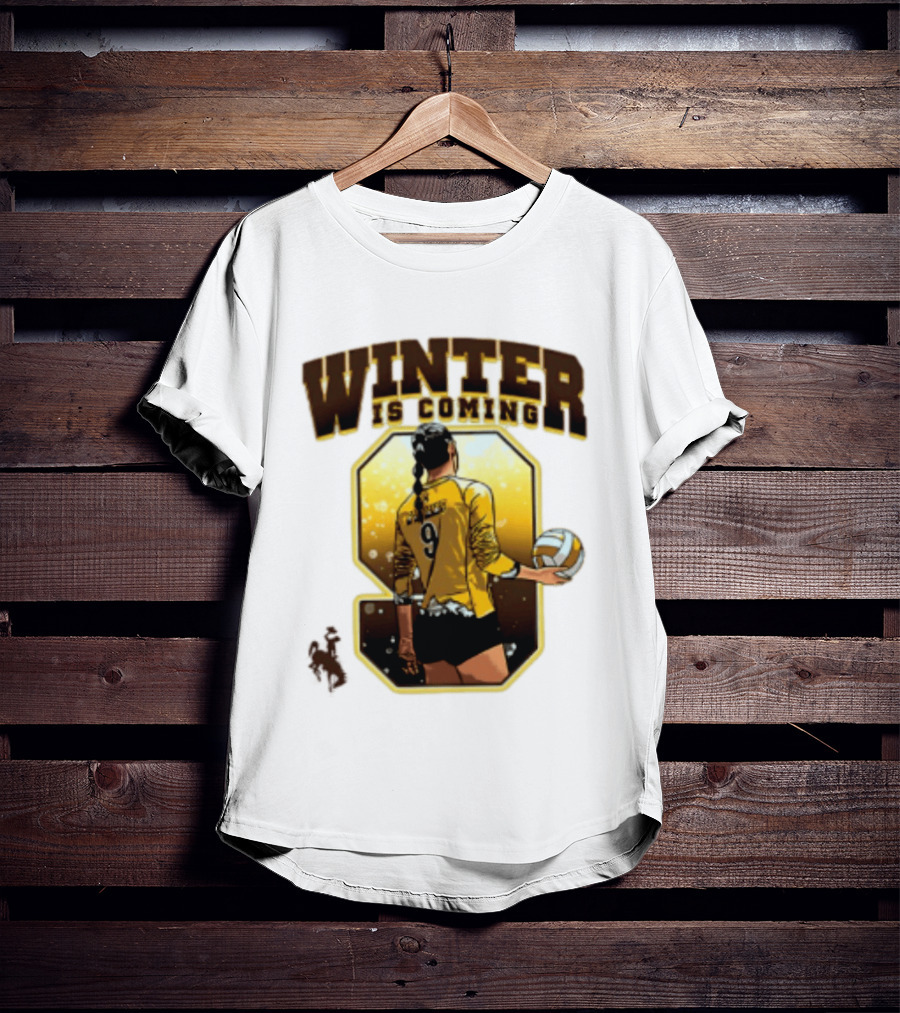 Emma Winter 9 Is Coming Wyoming Cowboys NCAA Women's Volleyball T-Shirt