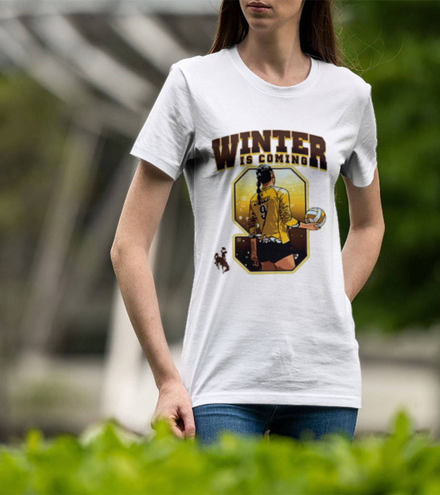 Emma Winter 9 Is Coming Wyoming Cowboys NCAA Women's Volleyball T-Shirt