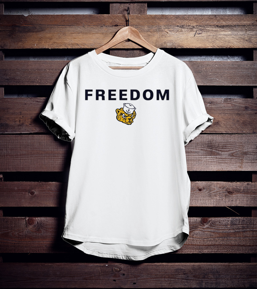 Freedom Michigan Wolverines Wolervbear T-Shirt