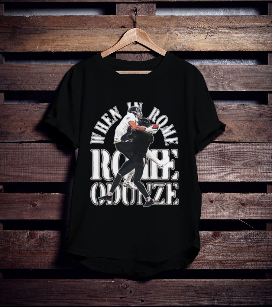 When In Rome Odunze Chicago Bears Football Sports Fan Gear T-Shirt