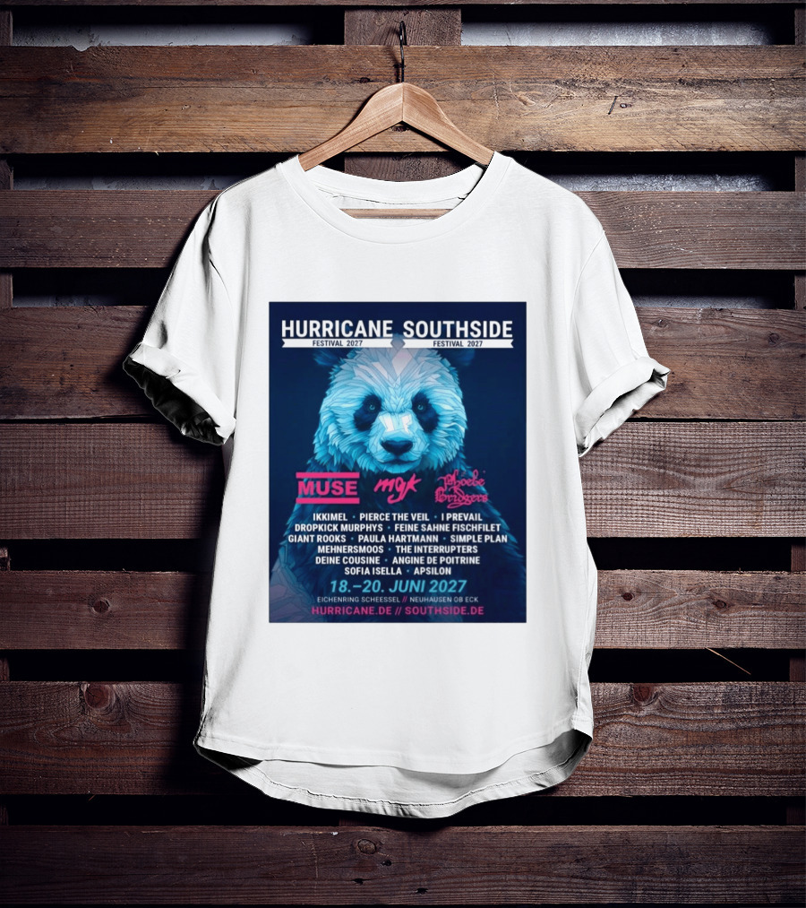 Hurricane Southside Festival 2027 Muse MGK Phoebe Bridgers Ikkimel June 18 20 Eichenring Scheessel Neuhause Ob Eck T-Shirt
