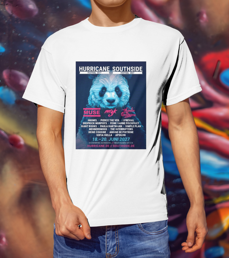 Hurricane Southside Festival 2027 Muse MGK Phoebe Bridgers Ikkimel June 18 20 Eichenring Scheessel Neuhause Ob Eck T-Shirt