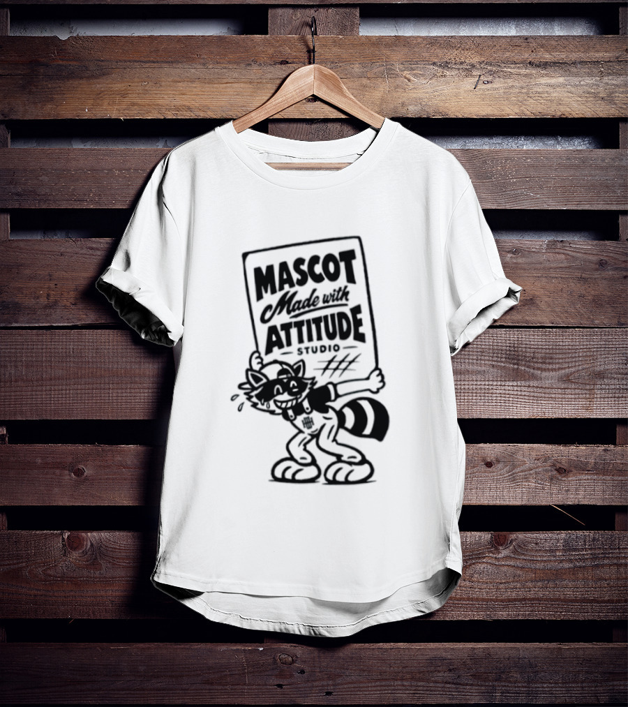 Mascot Made With Attitude Raccoon T-Shirt
