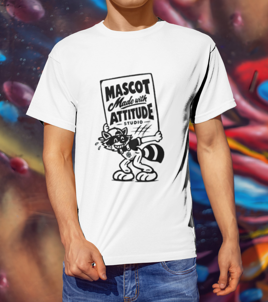 Mascot Made With Attitude Raccoon T-Shirt