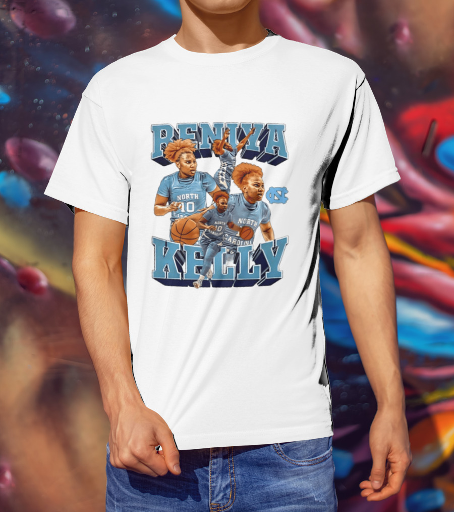 Reniya Kelly 10 North Carolina Tar Heels NCAA Women's Basketball Star T-Shirt