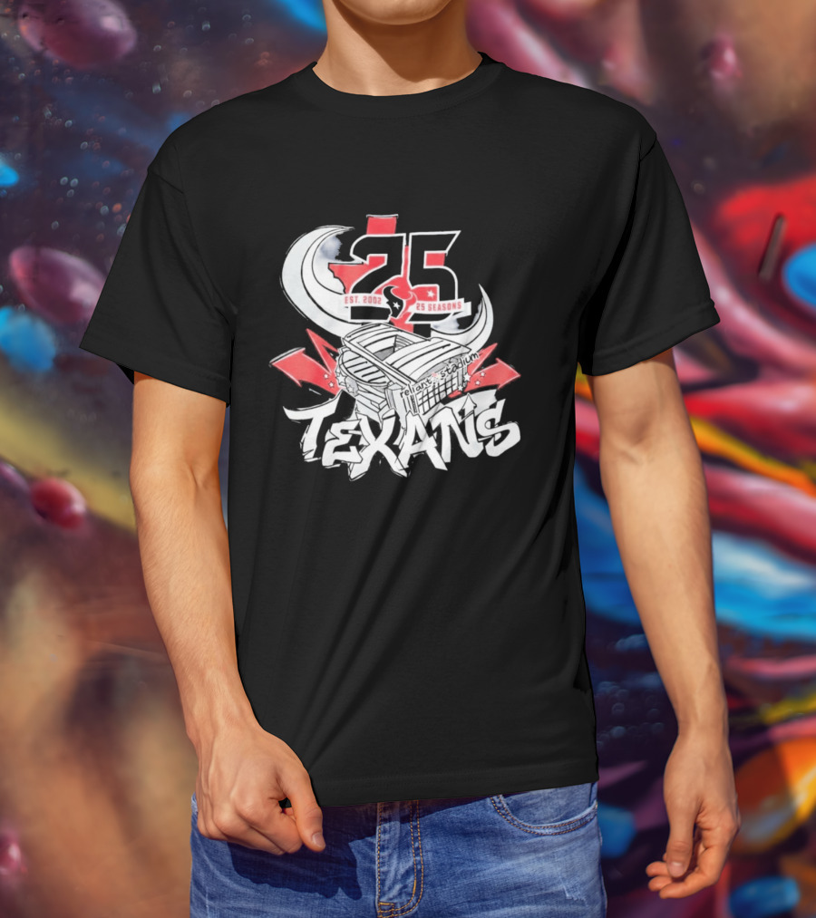 Texans 2026 Est. 2002 25 Seasons Anniversary T-Shirt