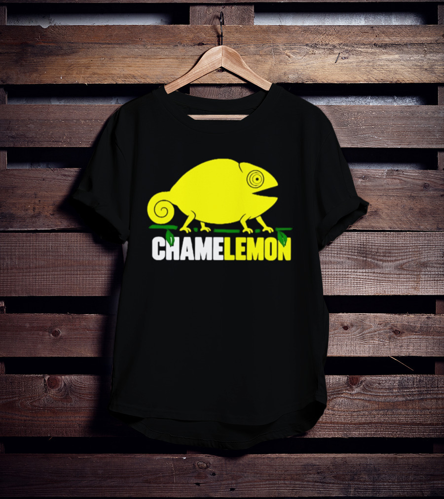 Chamelemon Chameleon Lemon Blend With Leaf Accent T-Shirt