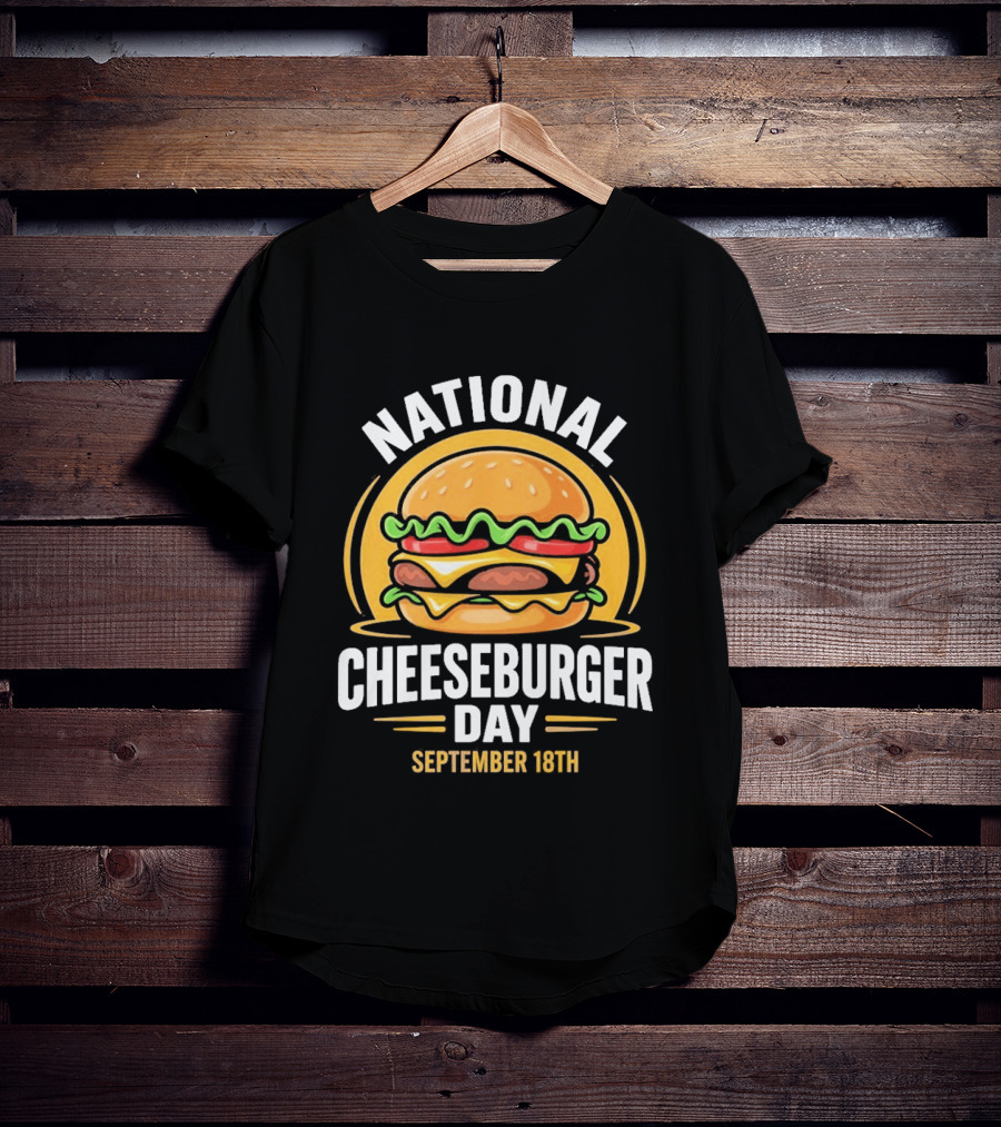 National Cheeseburger Day September 18th Celebration 2026 T-Shirt