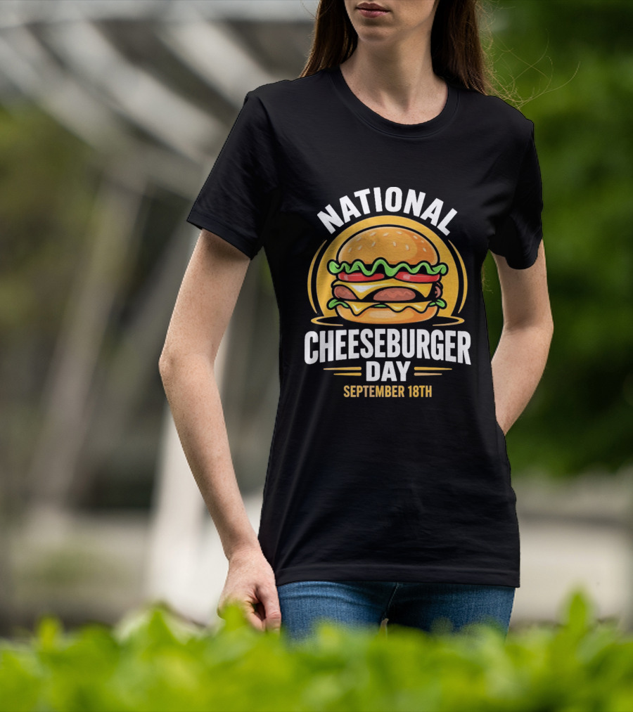 National Cheeseburger Day September 18th Celebration 2026 T-Shirt