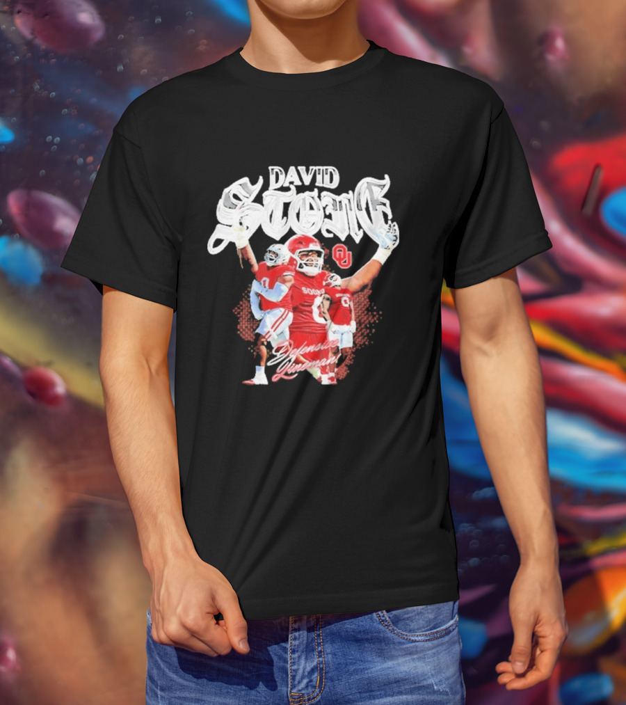 David Stone 0 Oklahoma Sooners Defensive Lineman T-Shirt