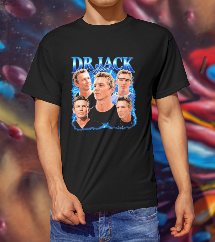 Dr Jack Abbot Multiple Faces Collage T-Shirt