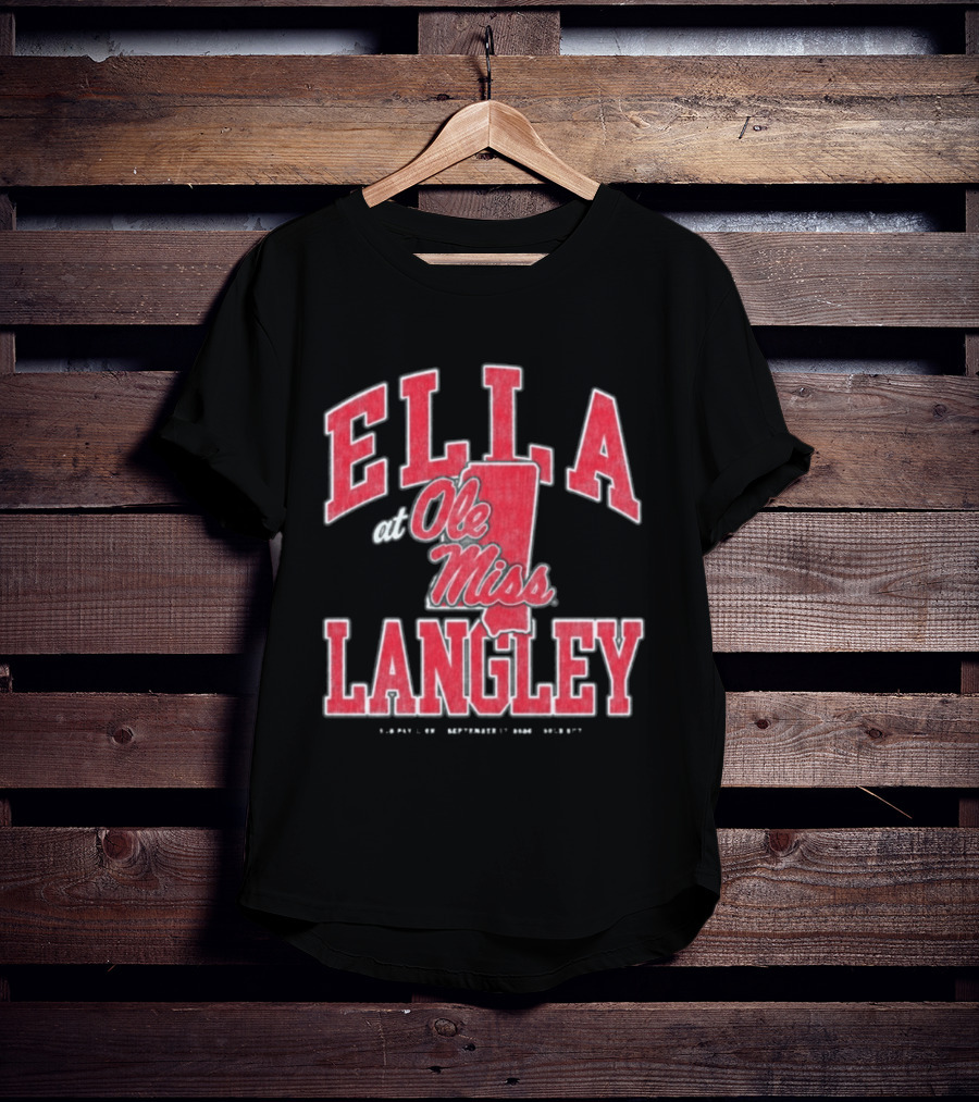 ELLA LANGLEY Ole Miss Mississippi T-Shirt