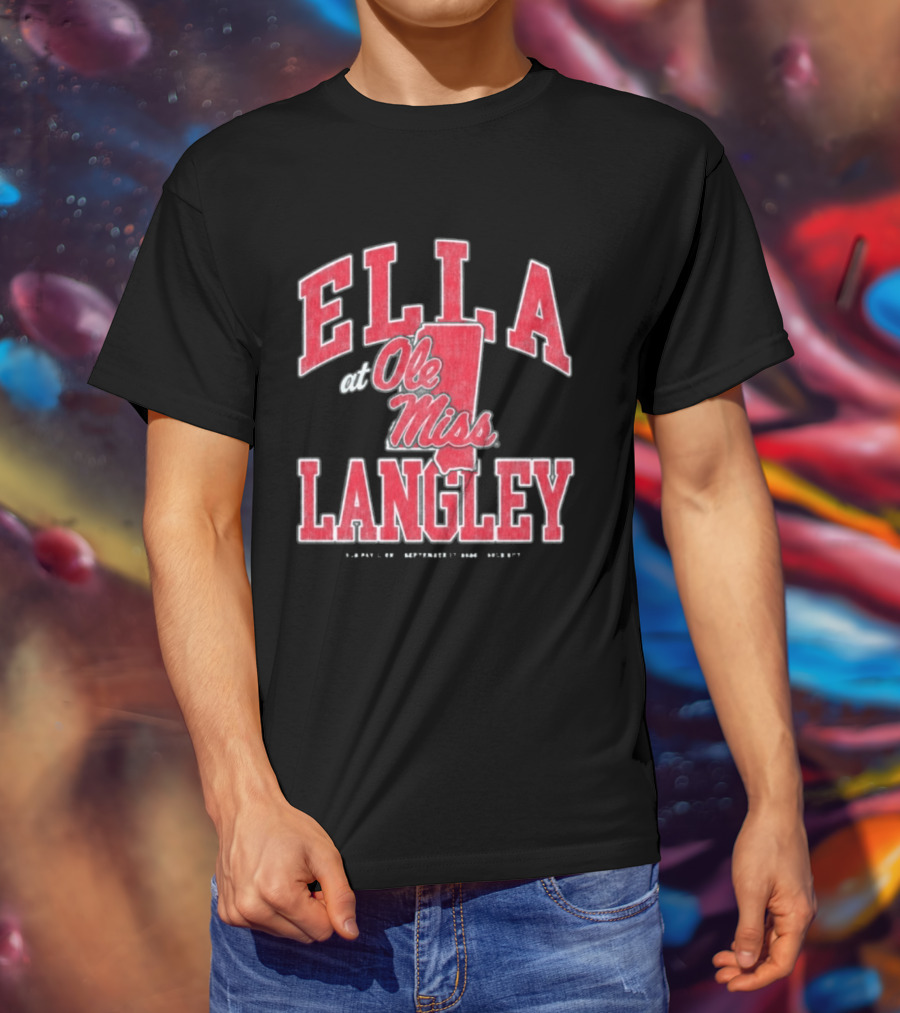 ELLA LANGLEY Ole Miss Mississippi T-Shirt