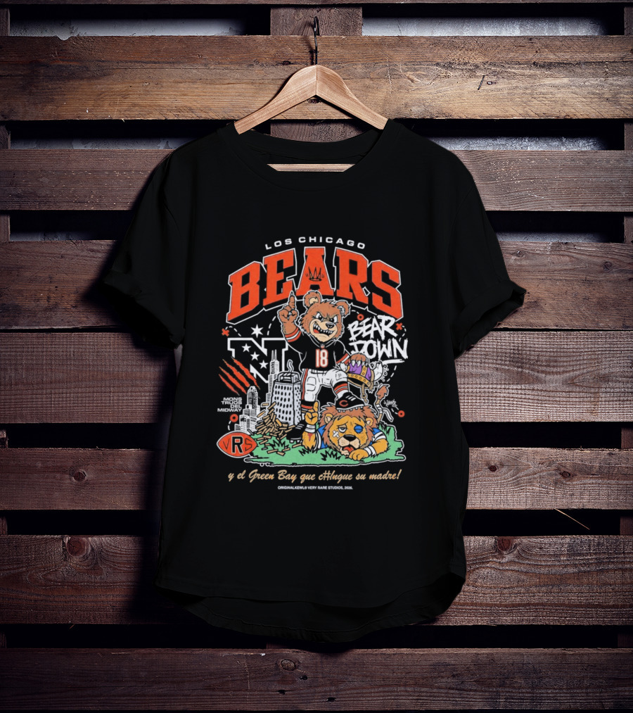 Los Chicago Bears Bear Down Bootleg Diss T-Shirt