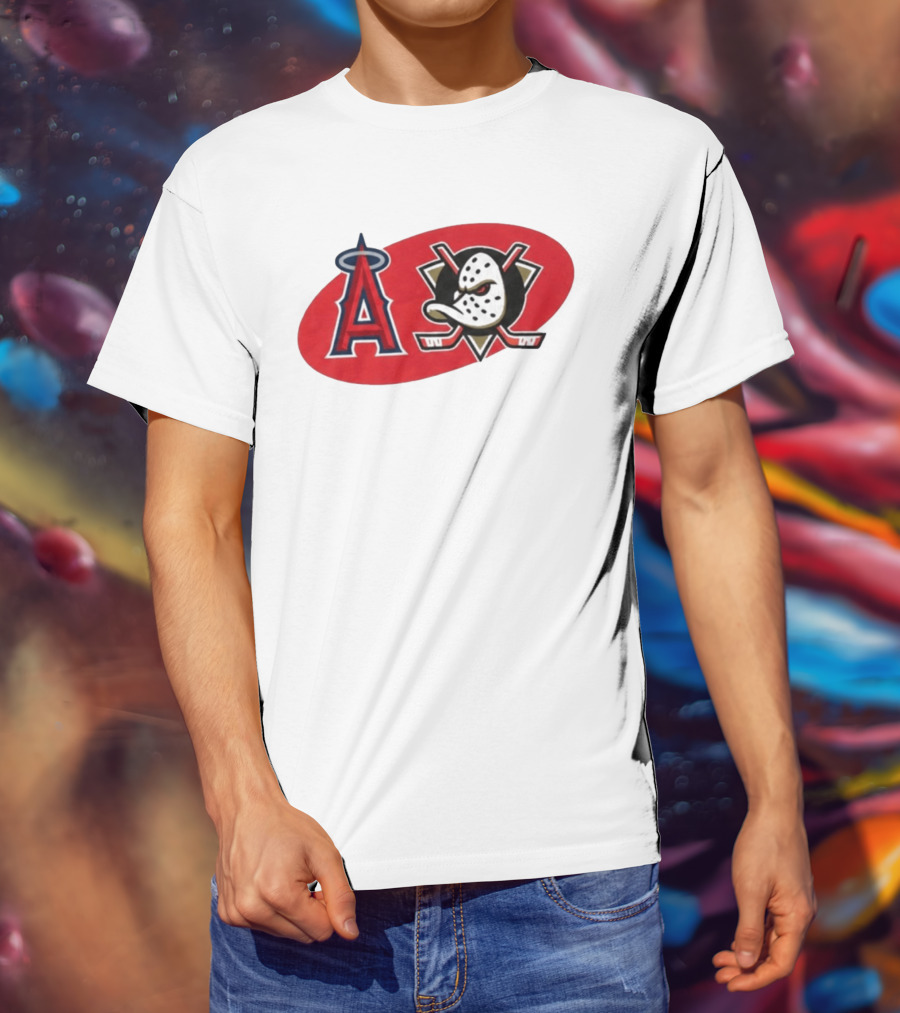 Los Angeles Angels Anaheim Ducks Collaboration Event T-Shirt