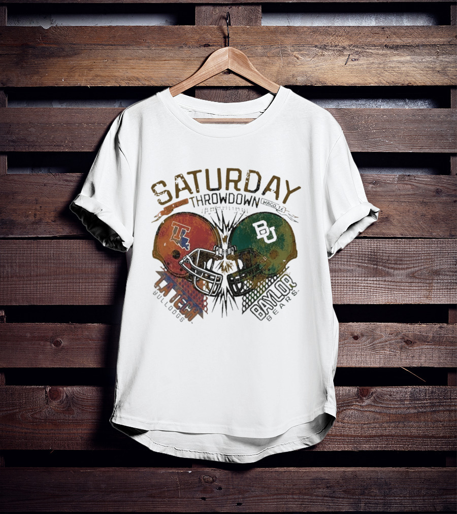 Baylor Bears Vs Louisiana Tech Bulldogs Saturday Throwdown Waco TX Sept 19 2026 T-Shirt