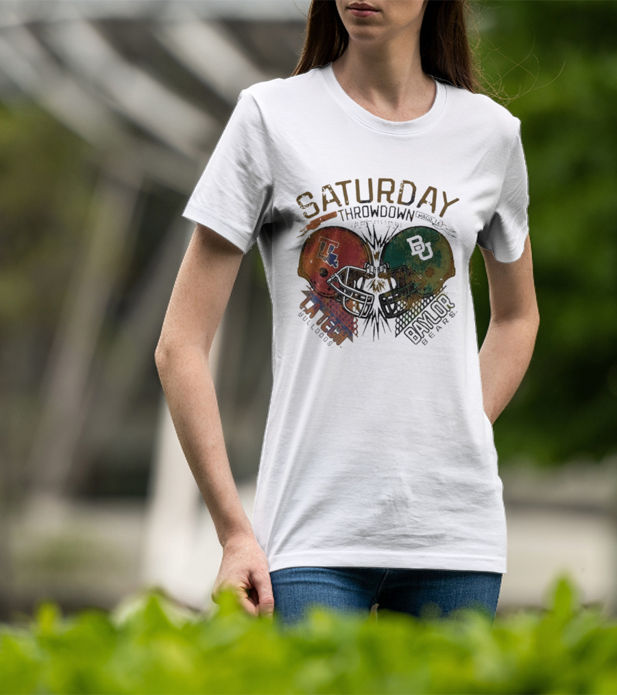 Baylor Bears Vs Louisiana Tech Bulldogs Saturday Throwdown Waco TX Sept 19 2026 T-Shirt